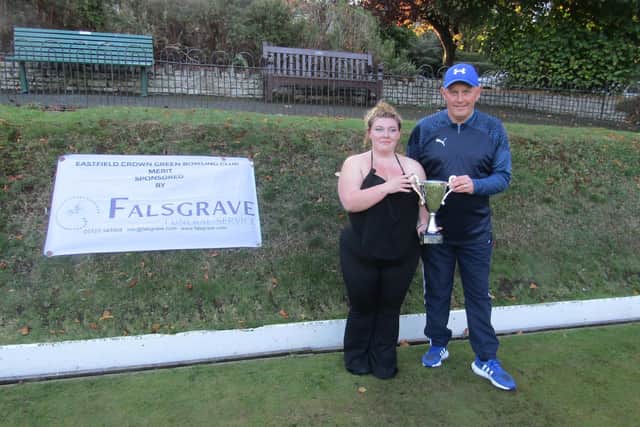 Andy Deighton and Katie Gates won the Eastfield Double Merit hosted by Borough.