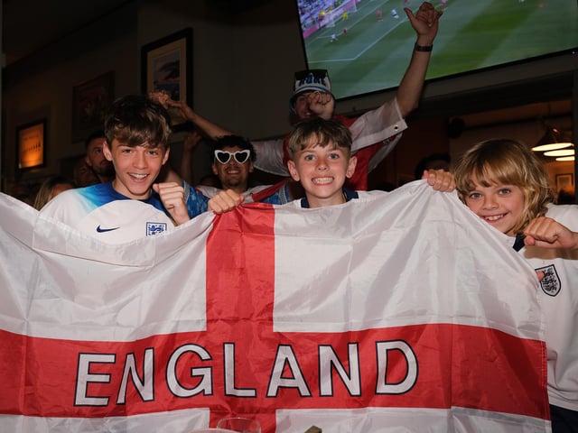Young fans having a great time