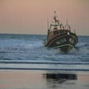 Bridlington ALB was launched after reports were received of a person on the shoreline near Bempton Cliffs (Image copyright RNLI/Mike Milner)
