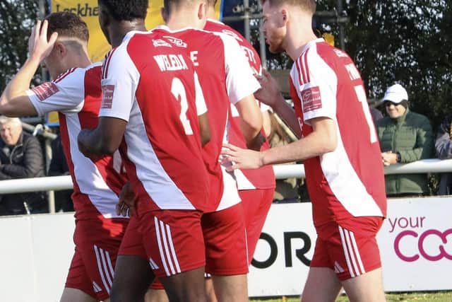 Scarborough Athletic earned a 1-1 draw at National League North rivals Leamington. Photo by Rhys O'Callaghan