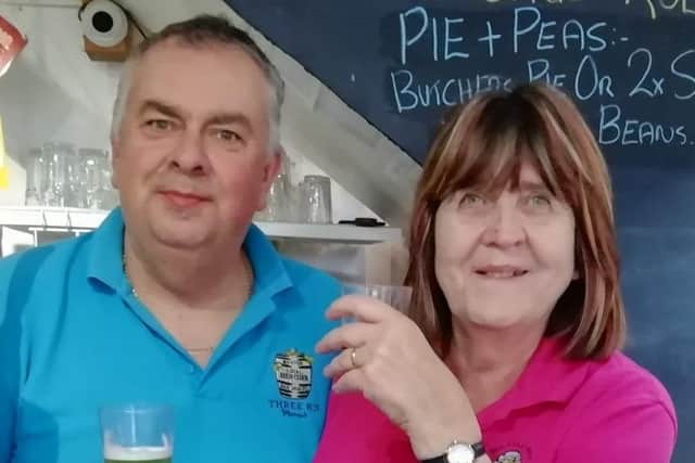 Mark and Cheryl Bates, owners of Three B’s Micropub.