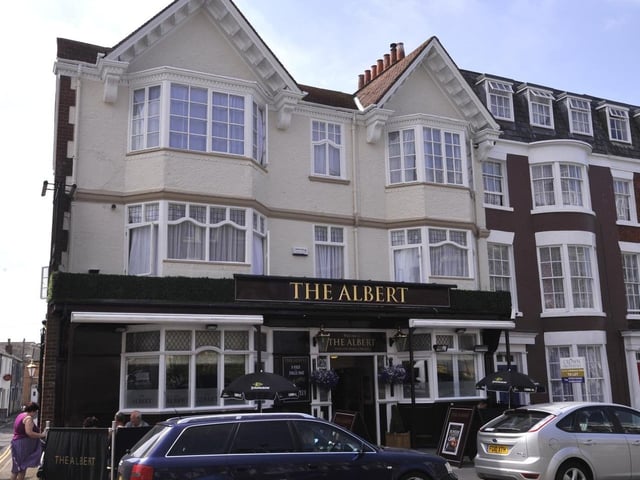 The Albert, located on North Marine Drive, has a beer garden at the rear of the pub with plenty of seating.