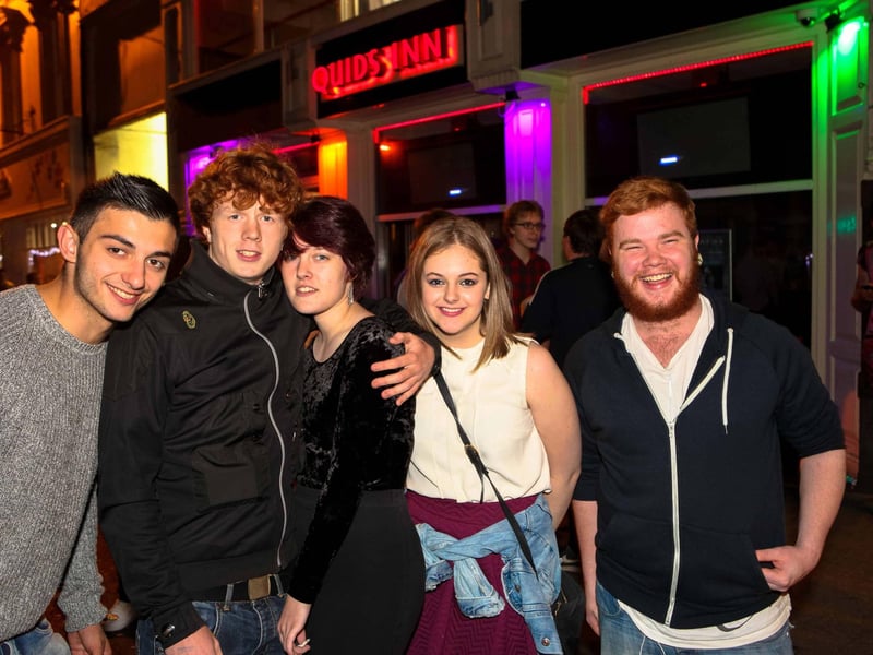 Aaron, Billy, Tara, Demi & Connor having a great night out.