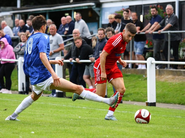 Wing-back Alex Brown missed an early chance to put Boro ahead.