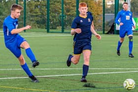 Jos Storr was on target for Whitby Fishermen's Society in the 4-4 draw