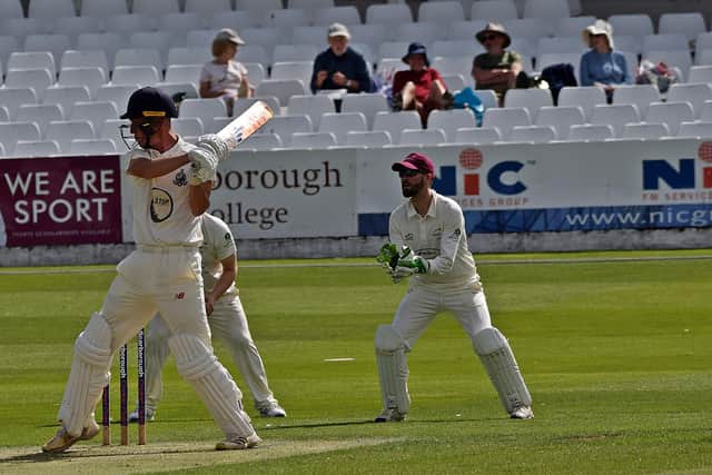 Brad Milburn shone with the bat for Scarborough CC 2nds. PHOTO BY SIMON DOBSON