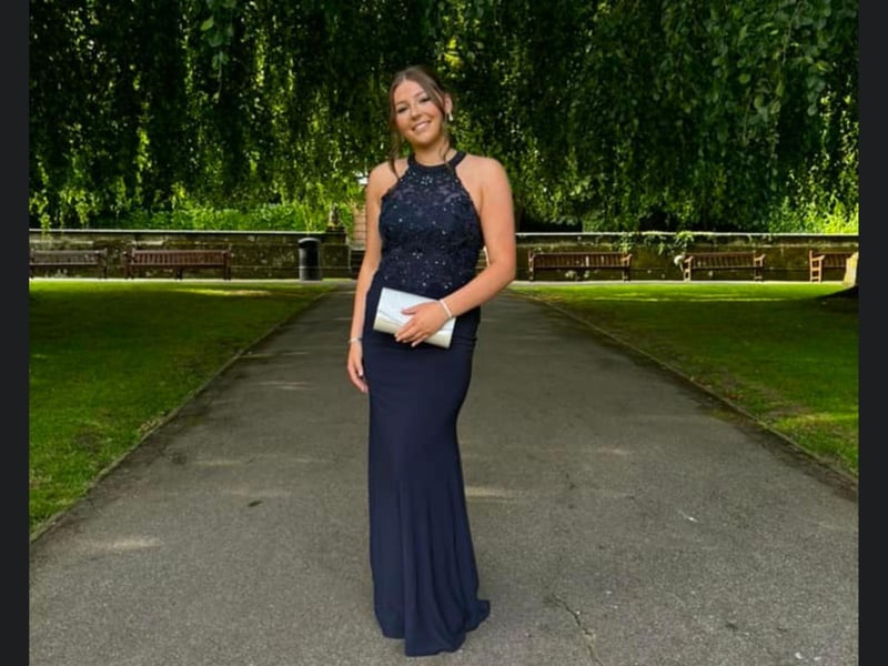 Looking elegant with a beautiful backdrop.