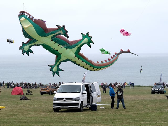 Hundreds of visitors flocked to the coast for the popular event.