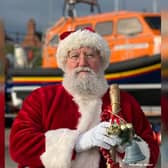 Father Christmas at Bridlington RNLI. Photo: RNLI/Mike Milner.