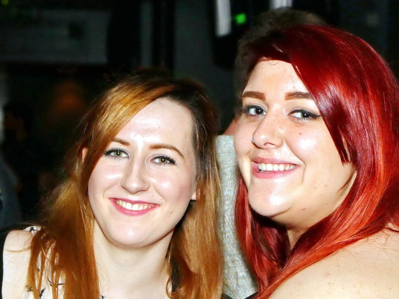 Lauren & Kelly share a smile in Blue Lounge