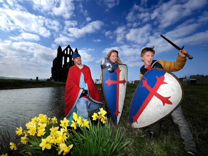 The Normans come to Whitby Abbey and visitors take a step back in time.