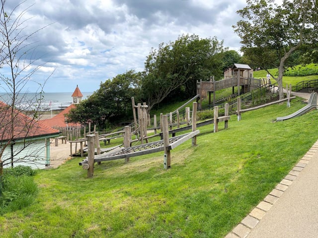 New children's play area near the clock cafe in Scarborough, by Tony Freeman.