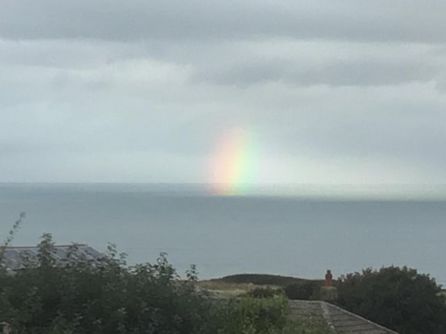Fire rainbow over South Cliff Golf Course.