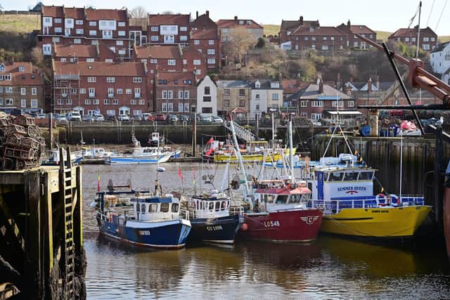 Boats in Whitby harbour. photo: Richard Ponter