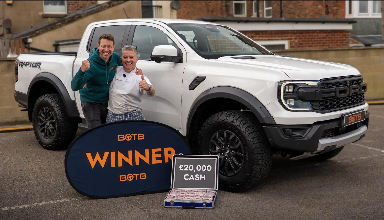 Chef served up mouthwatering dream car and cash prize bundle