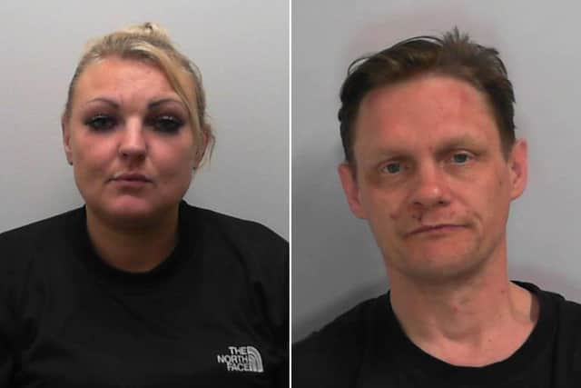 Sadie Metcalfe (Left) and Barry McGrath (Right) were both jailed following an incident in Scarborough town centre last week.