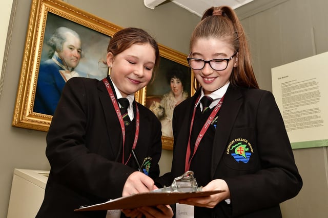 Caedmon College pupils make notes.
picture: Richard Ponter