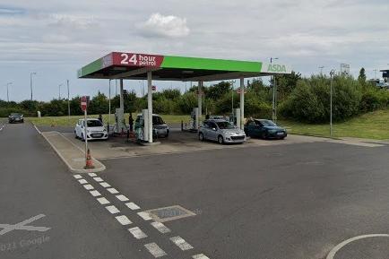 Asda, Skelton - unleaded petrol is 169.7p per litre, diesel 182.7p per litre
picture: Google images