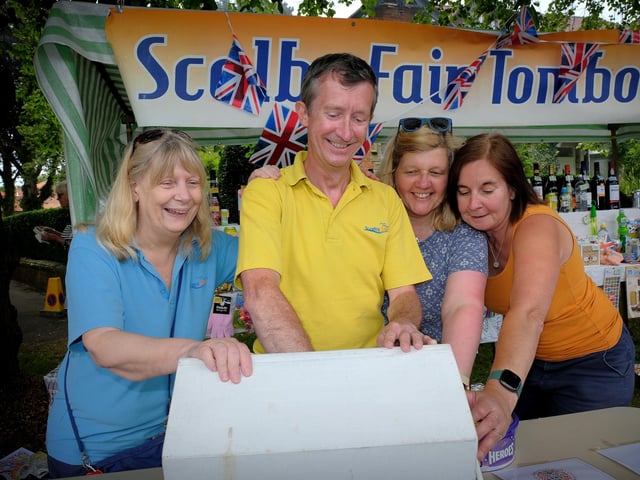 The Scalby Fair Comittee members Kim Hodgett, Jamie Wallis, Emma Wallis Scholey and Annabel Wallis.
