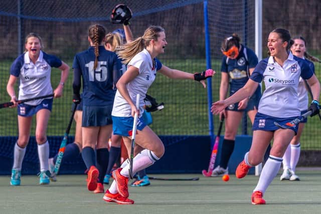 Whitby Hockey Club Ladies lost 2-1 at home to Newcastle University 6s. photo by Brian Murfield.