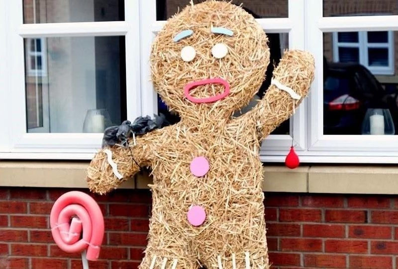 A gingerbread man on the trail.