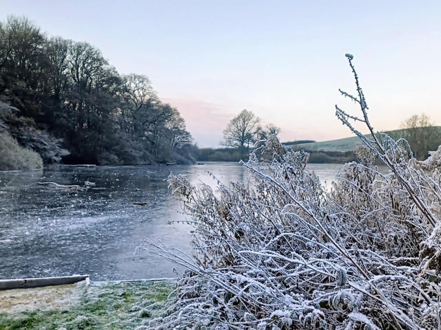 Stunning picture at Throxenby Mere.