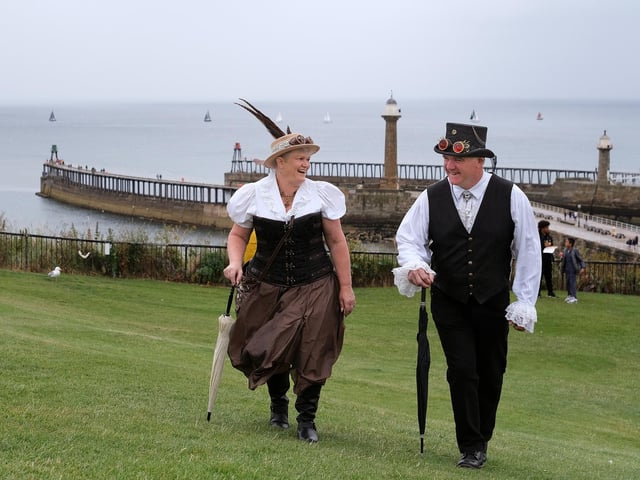 Claire and Michael Hadgraft enjoying a walk.
picture: Richard Ponter