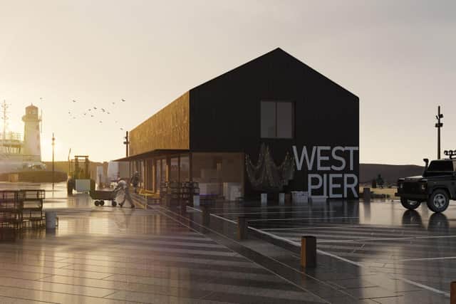 An artist's impression of what the new West Pier could look like, with improved facilities for tenants. The designs are not final. (Photo: Hemingway Design)