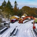 Goathland Station on the North Yorkshire Moors Railway earlier this winter