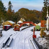 Goathland Station on the North Yorkshire Moors Railway earlier this winter