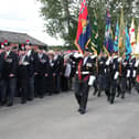 All vets parade at Eden Camp, near Malton.
