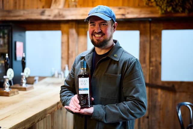 Joe Clark with the exclusive bottling for The Whisky Shop