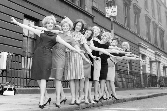 Dancers from a variety show at the King's Theatre in 1963.