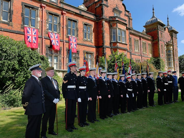 The sea cadets were among those gathered