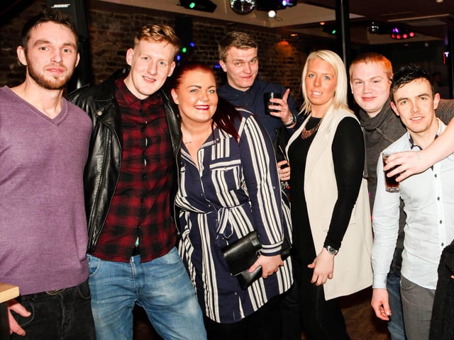 Dave, Josh, Jess, Jamie, Gemma, Martin and Ryan enjoying a team building night out in Scarborough.