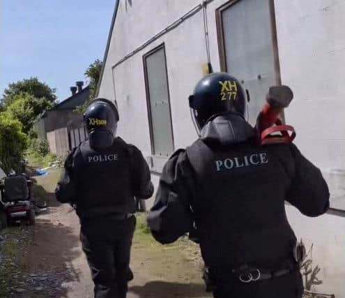 Bridlington Neighbourhood Police Team officers during the operation.