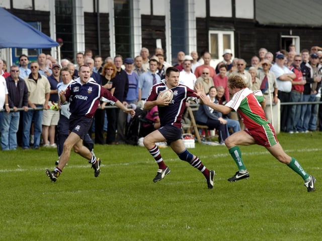 Do you recognise either of these Scarborough RUFC players in action v Keighley, or any member so the crowd who turned out to see the action at the old Newby ground