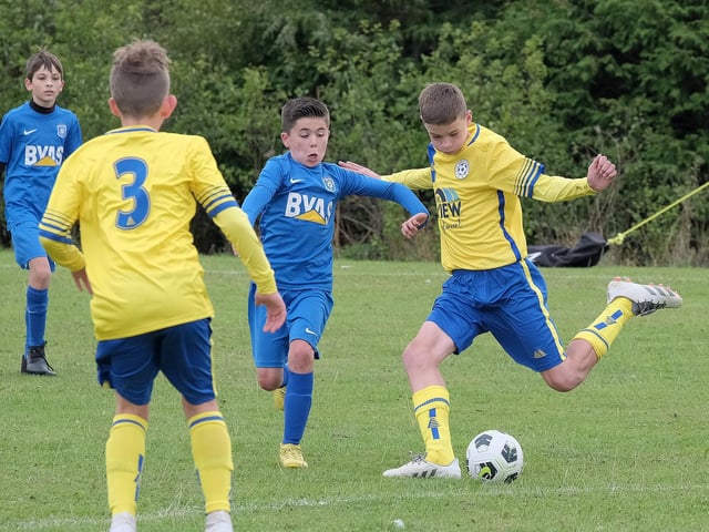 Hosts Seamer U12s fight it out with Heslerton