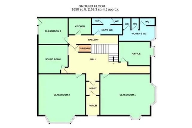 This is the floor plan for the ground floor.
