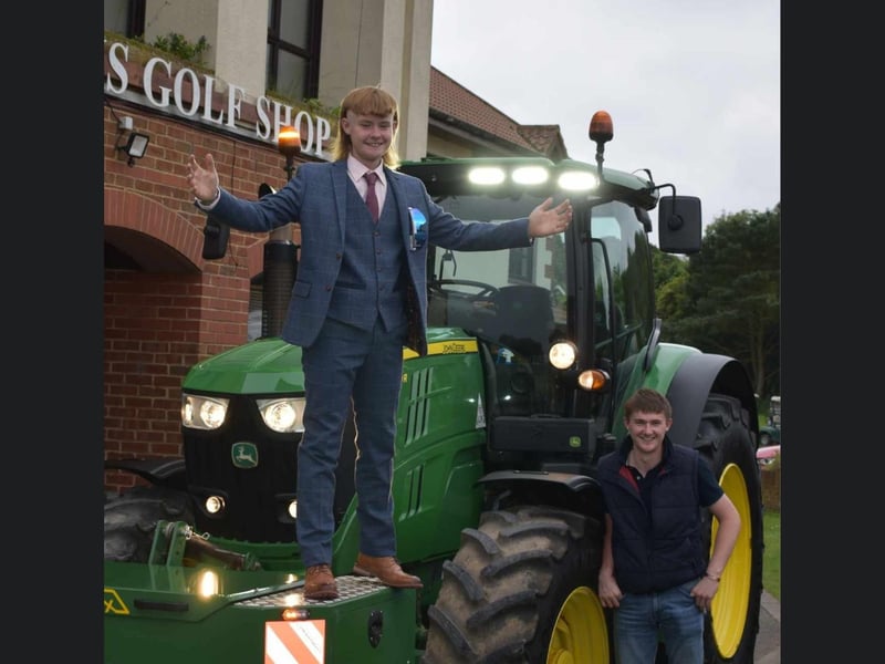An unusual mode of transport for prom!