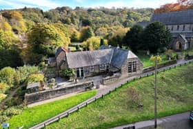 An overview of the attractive buildings in the village of Grosmont.