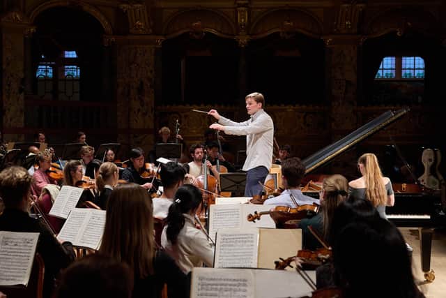 William Dutton, Cuore’s Founder and Artistic Director, conducting the Cuore Chamber Orchestra in Harrogate. (Picture contributed)