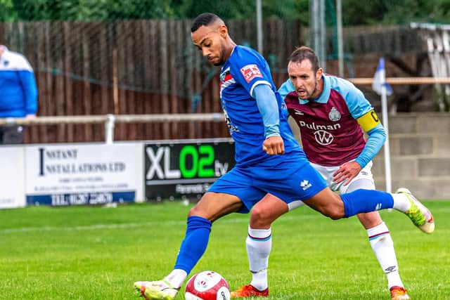Junior Mondal scored twice in Whitby Town's 4-0 win at Bishop Auckland.