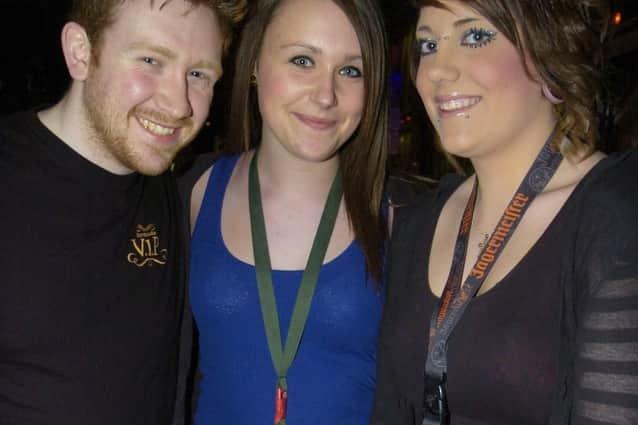 Barracuda bar staff Stuart, Amy and Antonia.