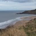 Looking out towards Cayton Bay
