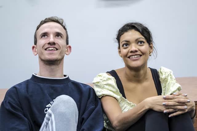 Carla Harrison-Hodge and Emilio Iannucci are being directed by Paul Robinson in Payne’s romantic drama Constellations