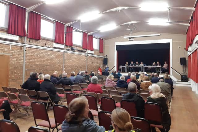 Burniston and Cloughton Parish Council meeting about gas rig plans 15.04.25. Numminen/LDRS