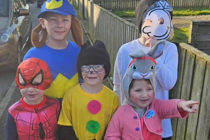 World Book Day various characters, sent in by Linda Usher.