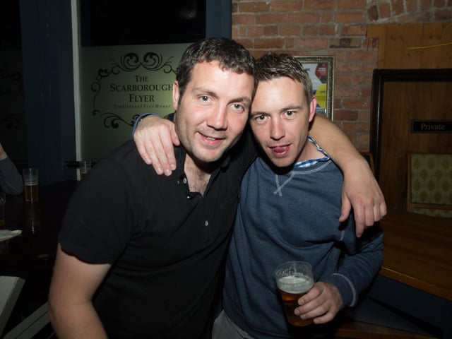 Cheecky chums Dave & Matt in The Scarborough Flyer.
