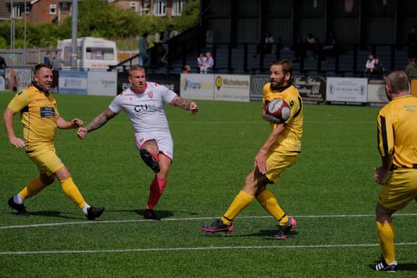 Scarborough Legends v SAFC Legends in action in 2022. Photo by Richard Ponter